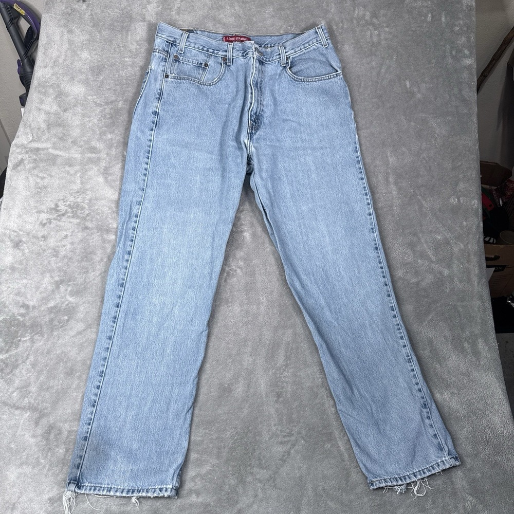 Vintage Levi's 569 Jeans Men's Size 38x34 (36x32) Loose Straight Leg Fit Y2K Med
